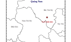 Liên tiếp xảy ra động đất ở Quảng Nam