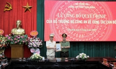 Trưởng phòng thuộc Bộ Công an làm Phó giám đốc Công an tỉnh Thái Bình