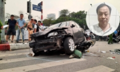 Khởi tố tài xế ô tô tông liên hoàn 17 xe máy ở Hà Nội