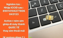 iPhone khóa mạng thành máy quốc tế, không cần SIM ghép ở Việt Nam