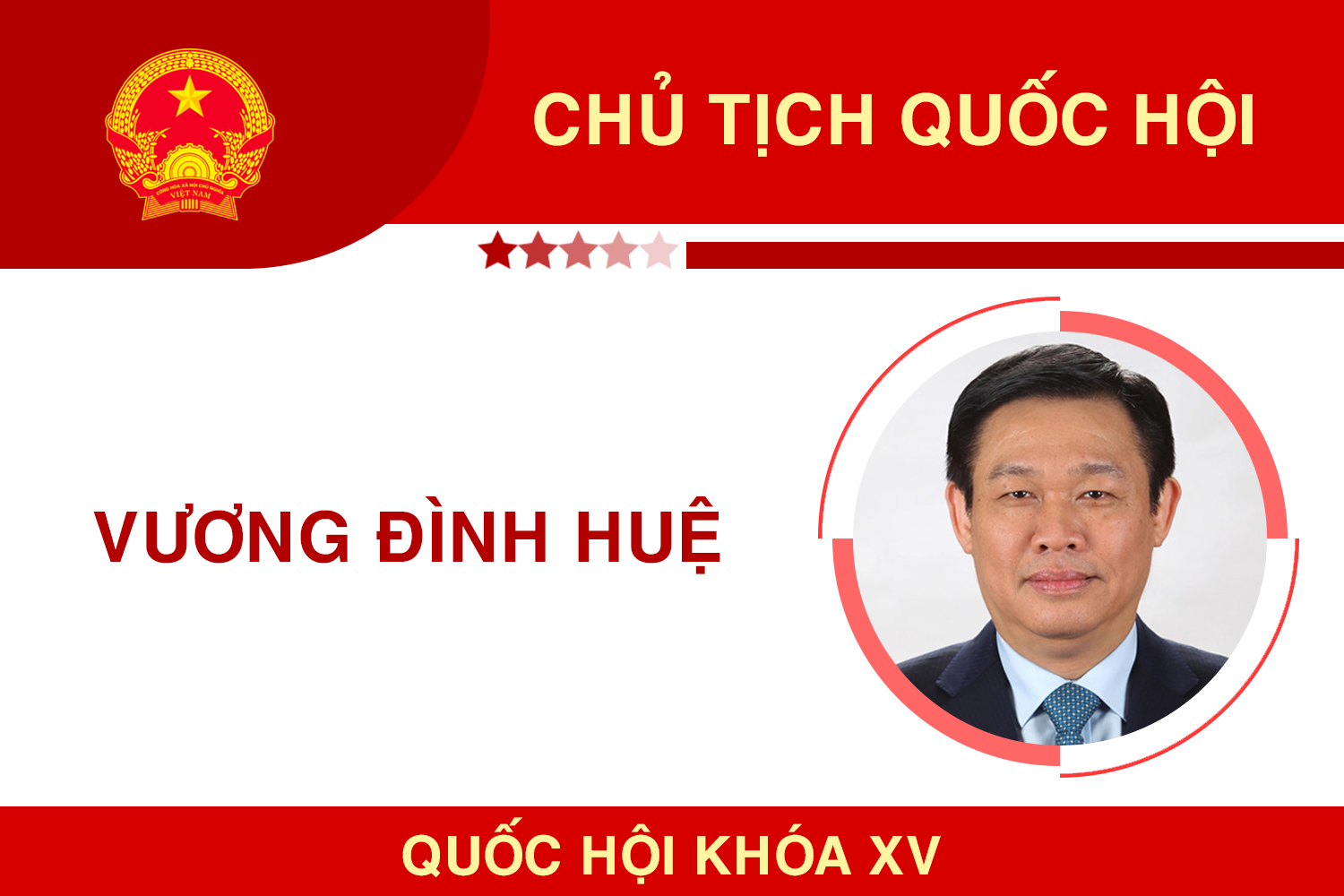 Infographic: Chân dung Chủ tịch Quốc hội Vương Đình Huệ