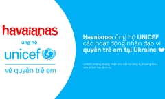 Havaianas ủng hộ hoạt động hỗ trợ trẻ em do UNICEF tổ chức