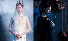 Lan Khuê đẹp bí ẩn trong tà áo dài cách tân