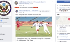 Đại diện Ngoại giao nhiều nước chúc mừng chiến thắng U23 Việt Nam