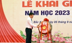 Lãnh đạo tỉnh Bắc Kạn dự Lễ khai giảng năm học mới 2023-2024