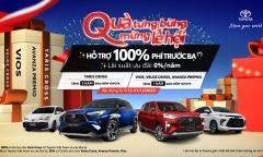 Tậu xe Toyota đón Tết: Nhận ngay ưu đãi 100% lệ phí trước bạ và quà tặng hấp dẫn