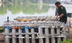 Ngắm trận địa pháo hoa hoành tráng trước giờ khai hỏa ở Hoàn Kiếm
