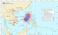 Bão số 9 'vòng vèo' trên biển