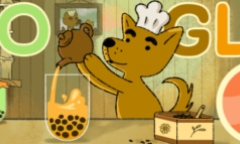 Google Doodle tung 'game trà sữa' gây tò mò