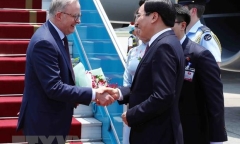 Thủ tướng Australia đến Hà Nội, bắt đầu thăm chính thức Việt Nam