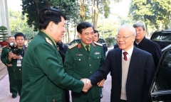Tổng Bí thư Nguyễn Phú Trọng dự hội nghị quân chính toàn quân 2022