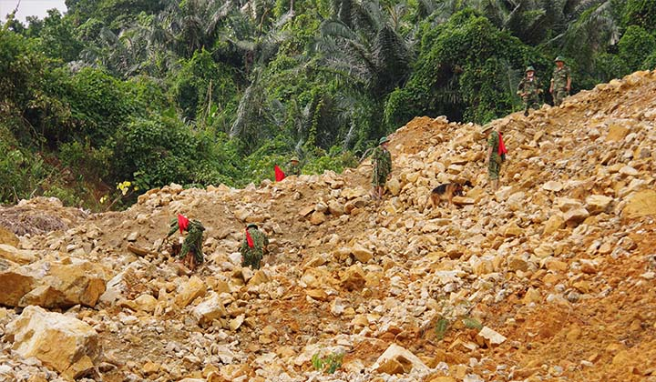 Sau 28 ngày mới tìm thấy thi thể nghi công nhân mất tích do sạt lở ở Rào Trăng 3