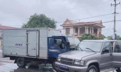 Tông xe liên hoàn trên đường Hồ Chí Minh, 2 người bị thương