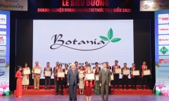 Công ty Botania nhận giải thưởng Top 10 Thương hiệu được tin dùng nhất Việt Nam