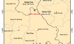 2 trận động đất xảy ra liên tiếp ở Quảng Nam và Kon Tum