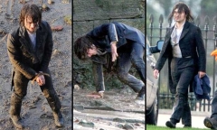 Ảnh trong ngày: Phù thủy Harry Potter ngã sấp trong bùn lầy