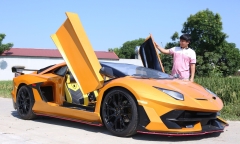 Chàng trai chế Lamborghini Aventador từ phế liệu giống như thật