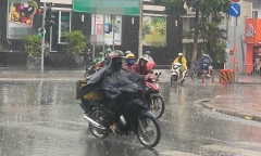 Dự báo không khí TP.Hồ Chí Minh thời điểm hôm nay 19/8: hầu hết mây, đem mưa rào và dông vài ba nơi