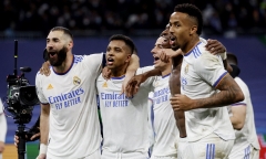 Kết quả Champions League: Benzema lập hattrick, Real Madrid ngược dòng hạ PSG