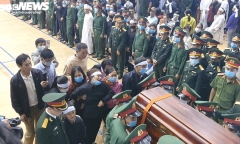 Trực tiếp: Lễ viếng, truy điệu 22 liệt sĩ Đoàn 337 hy sinh khi đang làm nhiệm vụ