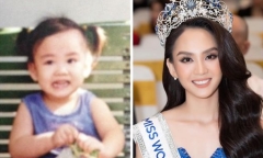 Hoa hậu Mai Phương khoe ảnh thời thơ ấu cực đáng yêu