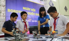 Hơn 200 “kỹ sư robot” nhí tranh tài trong ngày hội Robothon 2016
