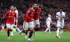 Trực tiếp bóng đá Man Utd 2-1 Crystal Palace: Casemiro nhận thẻ đỏ