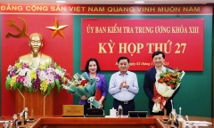 Bộ Chính trị chuẩn y 2 Phó Chủ nhiệm Ủy ban Kiểm tra Trung ương