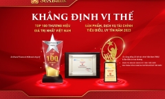 SeABank được vinh danh Top 100 Thương hiệu giá trị nhất Việt Nam 2023
