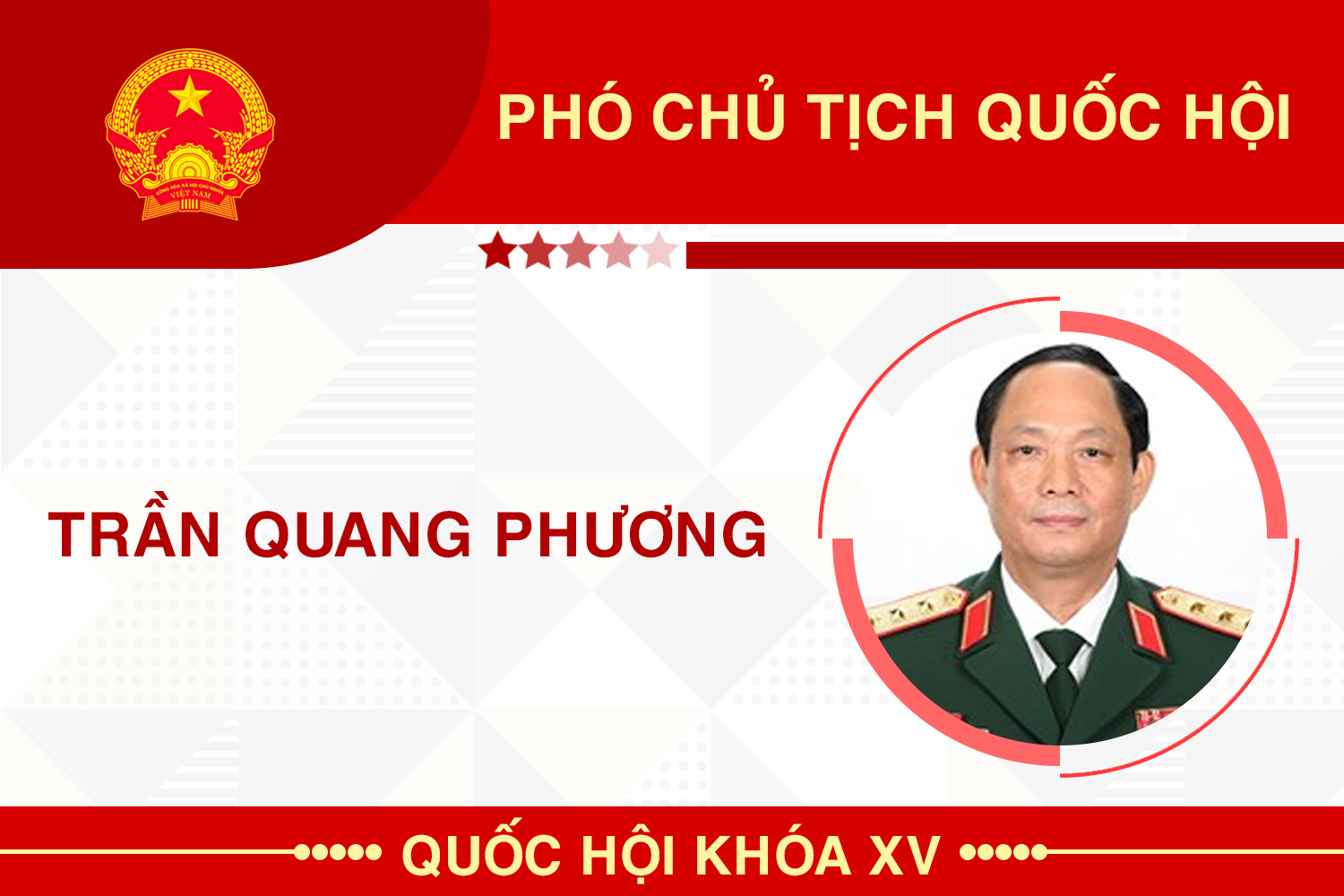 Infographic: Sự nghiệp Phó Chủ tịch Quốc hội Trần Quang Phương
