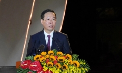 Chủ tịch nước Võ Văn Thưởng chúc Tết kiều bào tại Xuân Quê hương 2024