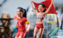 Chiêm ngưỡng những bức tượng mini tri ân nhà vô địch SEA Games 32