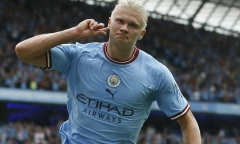Kết quả Ngoại Hạng Anh: Haaland lập hat-trick, Man City củng cố ngôi đầu