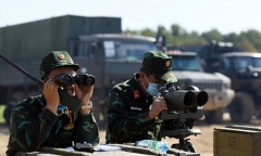 Ảnh: Đoàn Quân đội Nhân dân Việt Nam thi đấu ấn tượng tại Army Games 2020