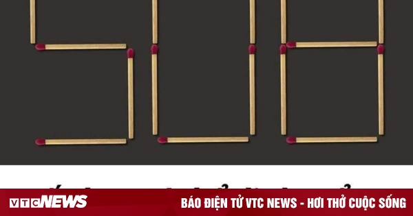 Di chuyển 2 que diêm nào để tạo ra con số lớn nhất?