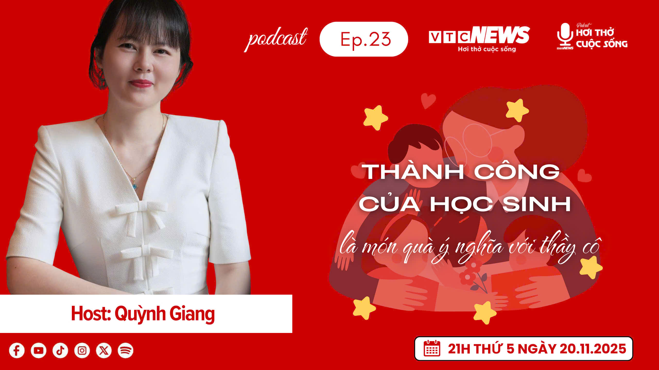 Podcast: Thành công của học sinh là món quà 20/11 ý nghĩa với thầy cô