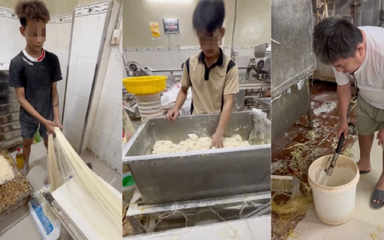 Kinh hãi quy trình sản xuất 800 tấn mì 'ngậm' hóa chất