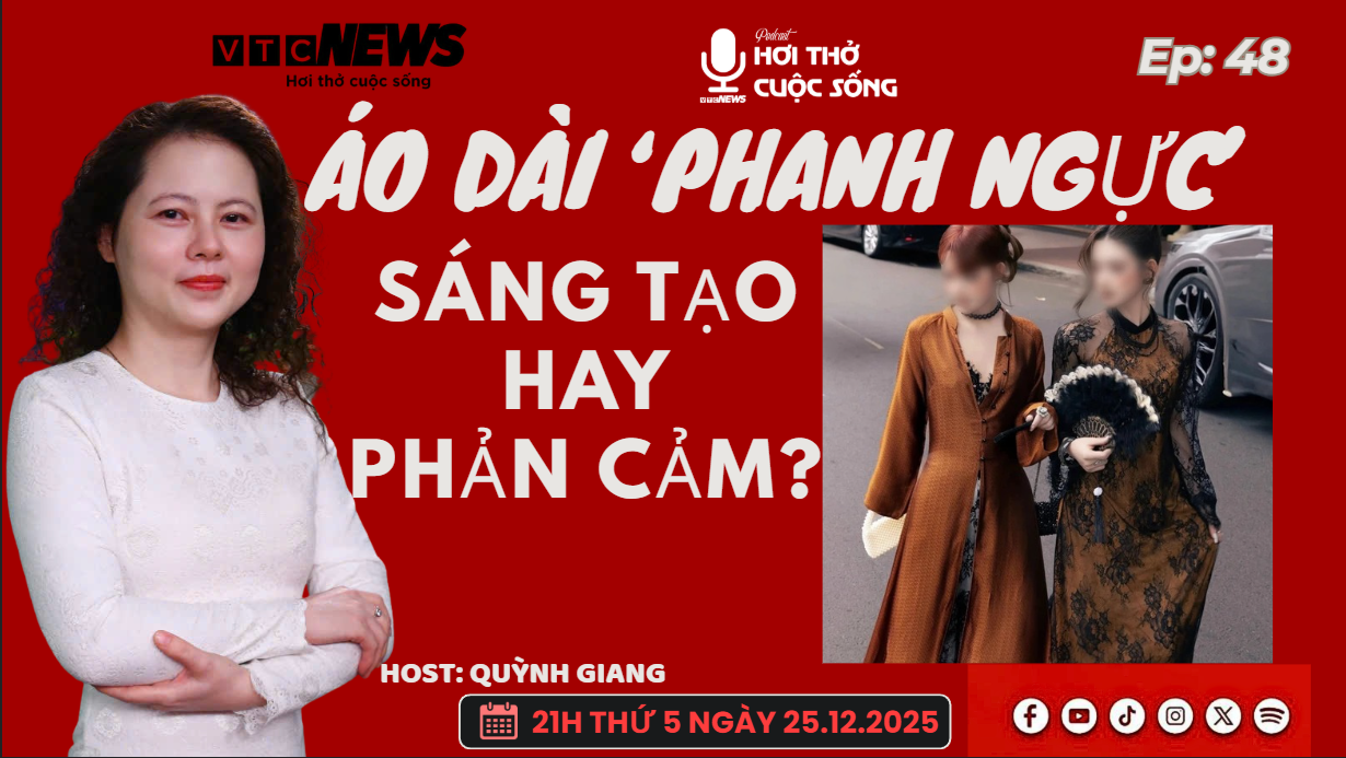 Podcast: Áo dài 'phanh ngực' - Sáng tạo hay phản cảm?