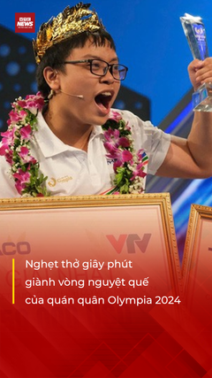 Giây phút kịch tính giành vòng nguyệt quế của quán quân Olympia 2024