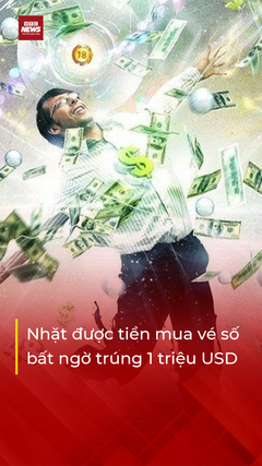 Người thợ mộc nhặt được tiền, mua vé số, trúng 1 triệu USD ở Mỹ