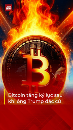 Bitcoin tăng kỷ lục sau khi ông Donal Trump tái đắc cử 