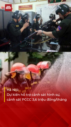 Hà Nội dự kiến hỗ trợ 3,6 triệu đồng/tháng với cảnh sát hình sự, cảnh sát PCCC