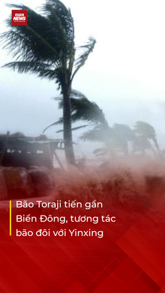 Bão đôi xuất hiện, Toraji tiến gần Biển Đông, Yinxing lệch xuống phía Nam