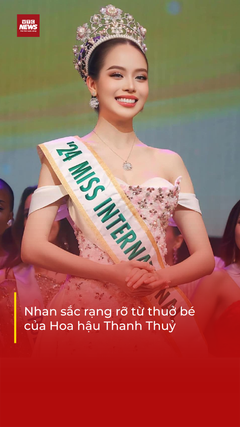 Nhan sắc vạn người mê từ thuở bé của Hoa hậu Thanh Thuỷ