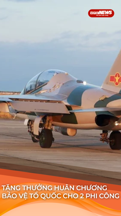 Tặng Huân chương Bảo vệ Tổ quốc cho 2 phi công máy bay Yak-130 rơi ở Bình Định