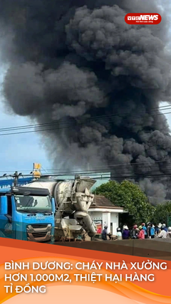 Bình Dương: Cháy nhà xưởng hơn 1.000m2, thiệt hại nhiều tỷ đồng