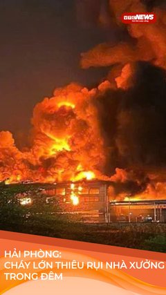 Hải Phòng: Nhà xưởng cháy ngùn ngụt trong đêm, nhiều tài sản bị thiêu rụi