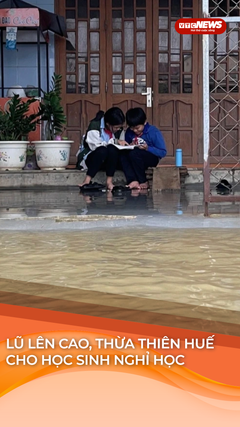 Lũ bủa vây mọi nẻo đường, Thừa Thiên Huế cho học sinh nghỉ học