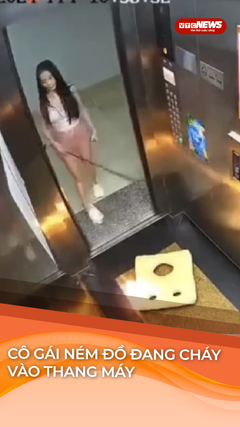 Cô gái ném vật cháy vào thang máy chung cư ở Vũng Tàu gây bão mạng 
