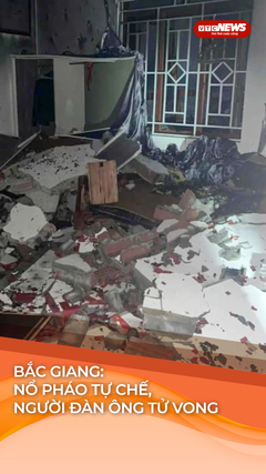 Nổ pháo tự chế, người đàn ông ở Bắc Giang tử vong, hiện trường đổ nát